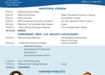 INDUS INTERNATIONAL RESEARCH FOUNDATION LAUNCHES IIRF AMERICAS – Symposium On Indo/us Trade Economy In Emerging World – Program & Link To Join Online